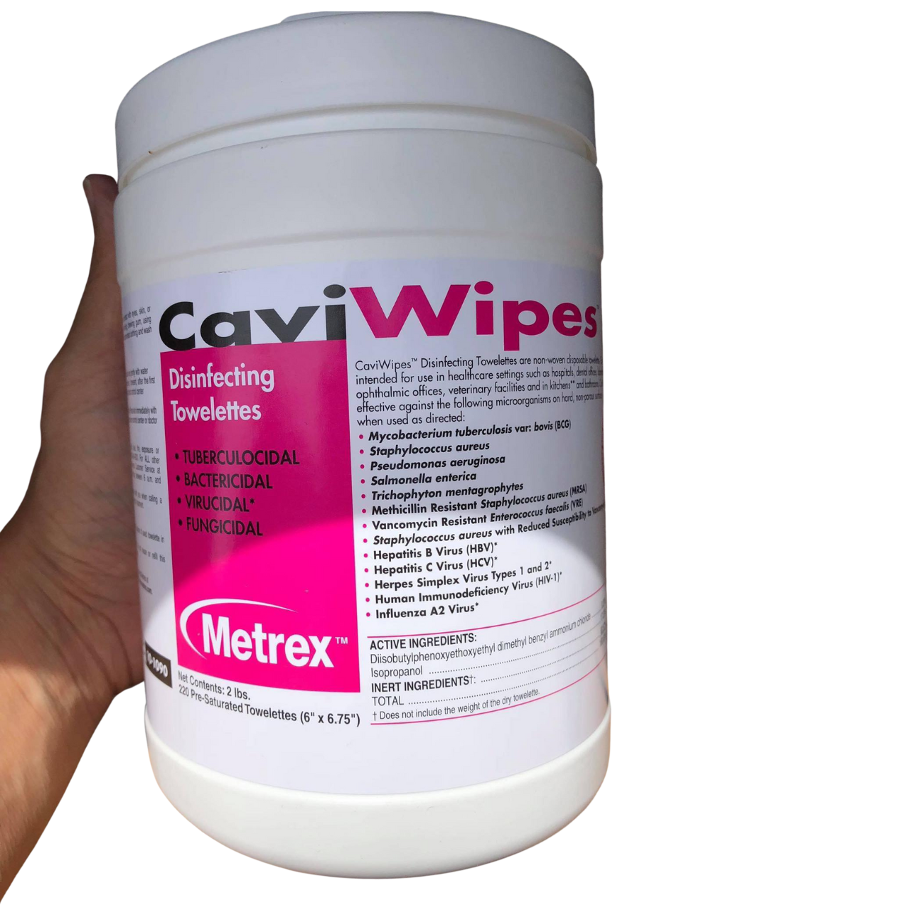 CAVIWIPES 3-minute disinfectant wipes