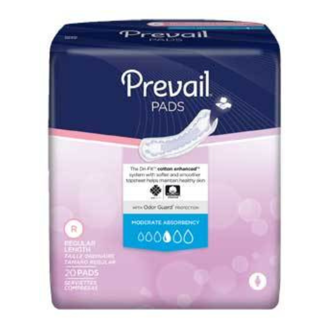 Prevail Moderate Absorbency Bladder Control Pads
