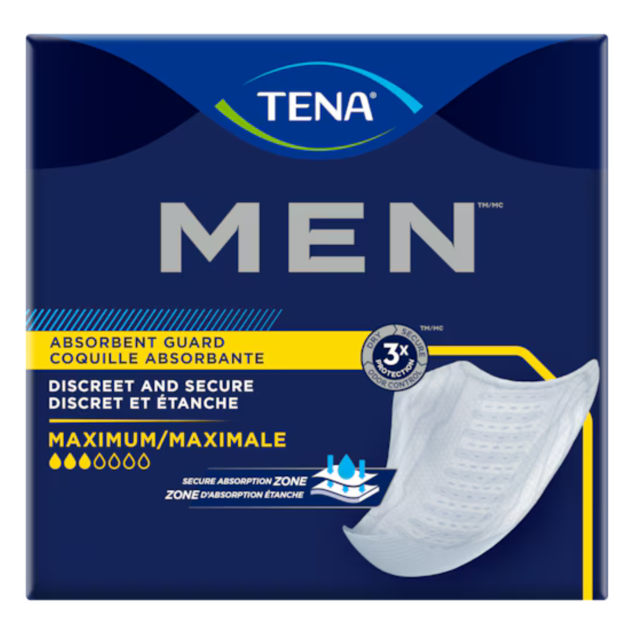 Coquille à absorption maximale TENA Men® | Coquille d’incontinence