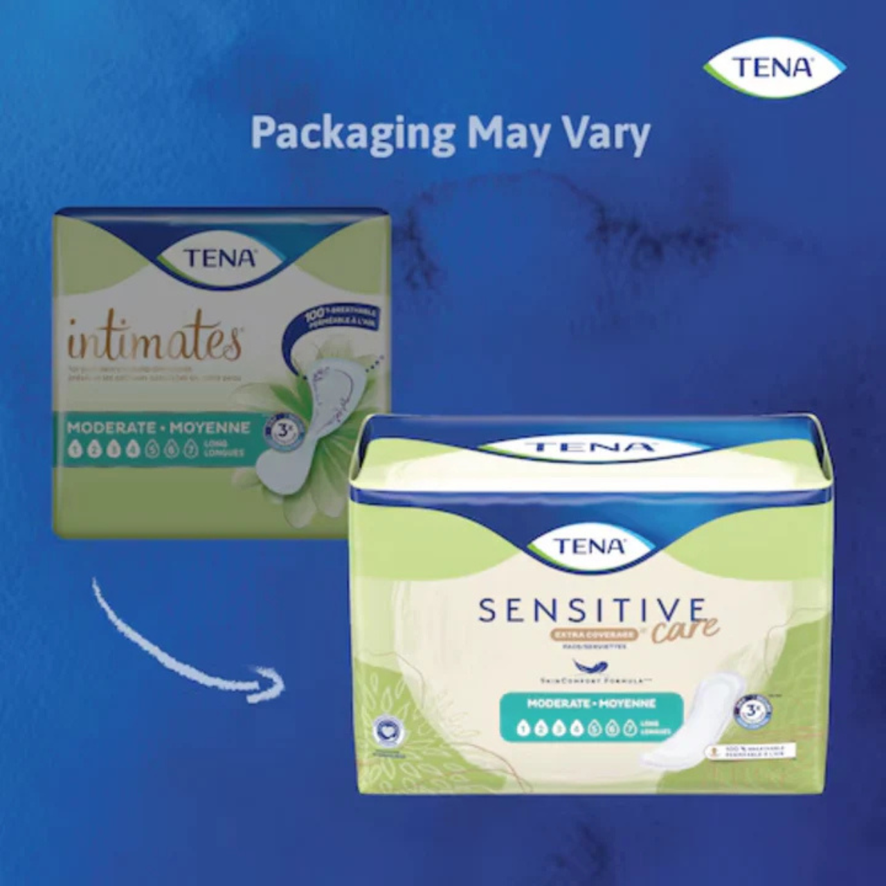 TENA Sensitive Care Extra Protection Moderate Pads