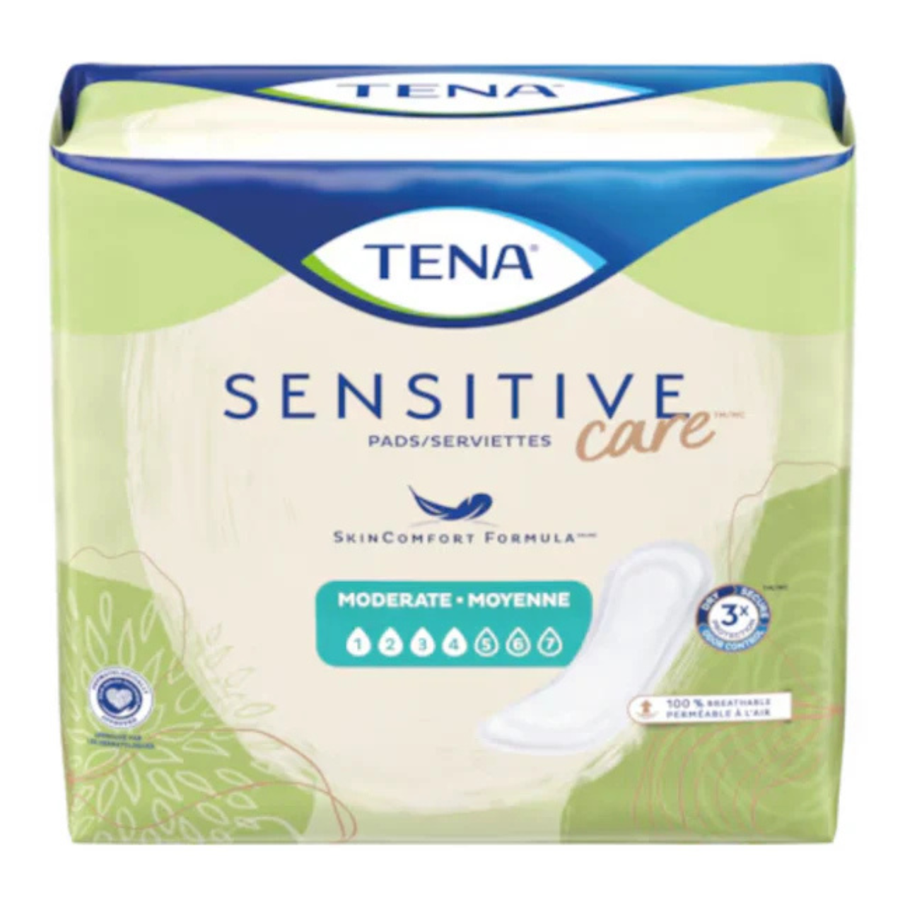 TENA Soins Sensibles Serviettes Extra Couverture Maximum