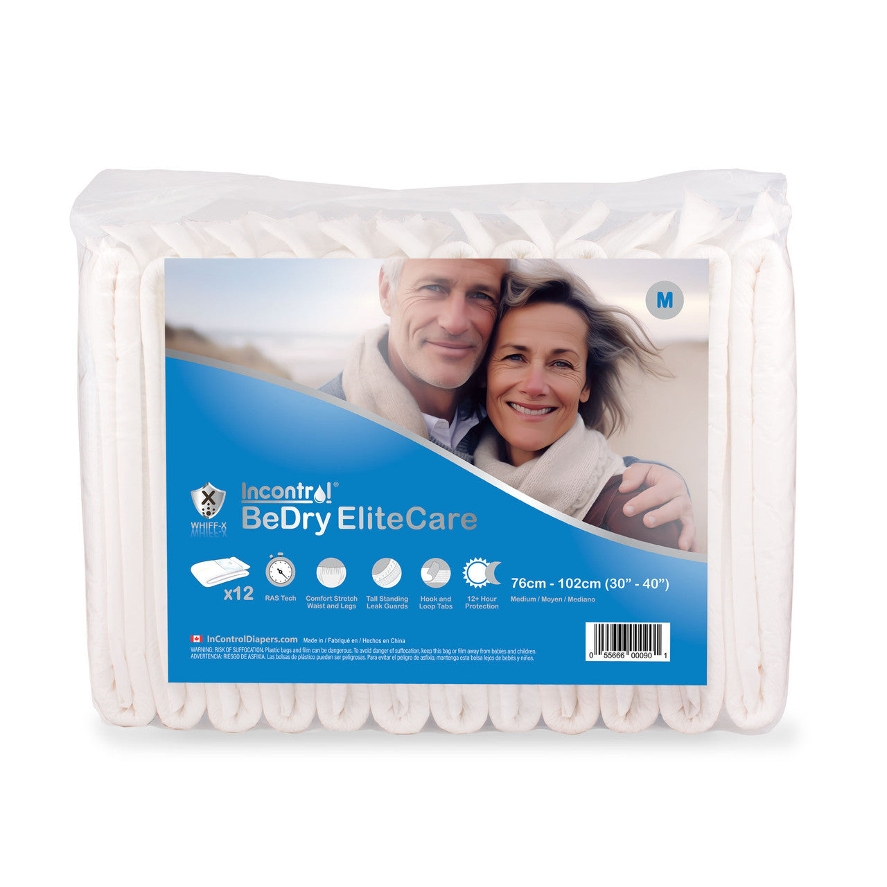 InControl BeDry EliteCare Premium Incontinence Diapers