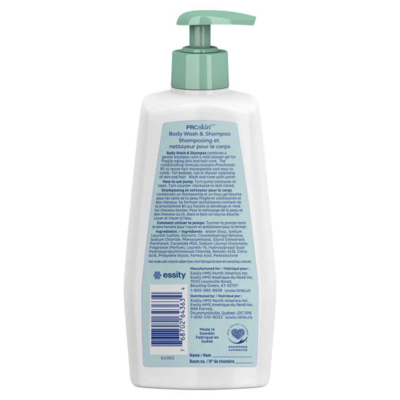 TENA Perfumed Shower Gel and Shampoo