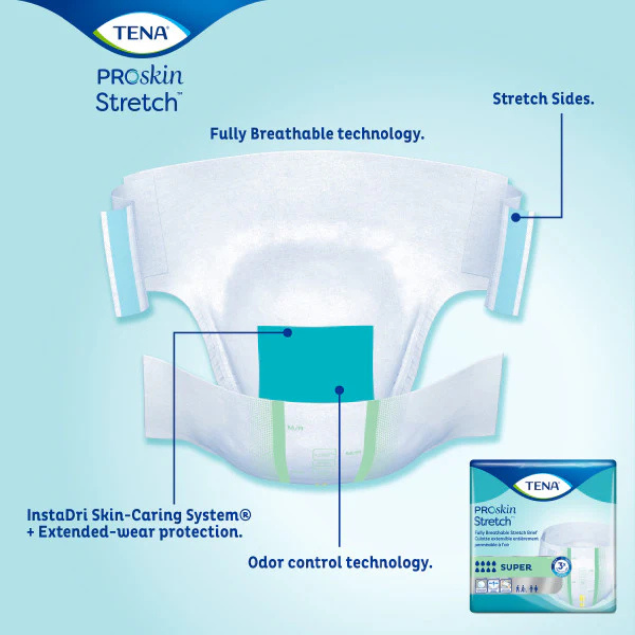TENA ProSkin Stretch™ Super Brief d’Incontinence Bariatique