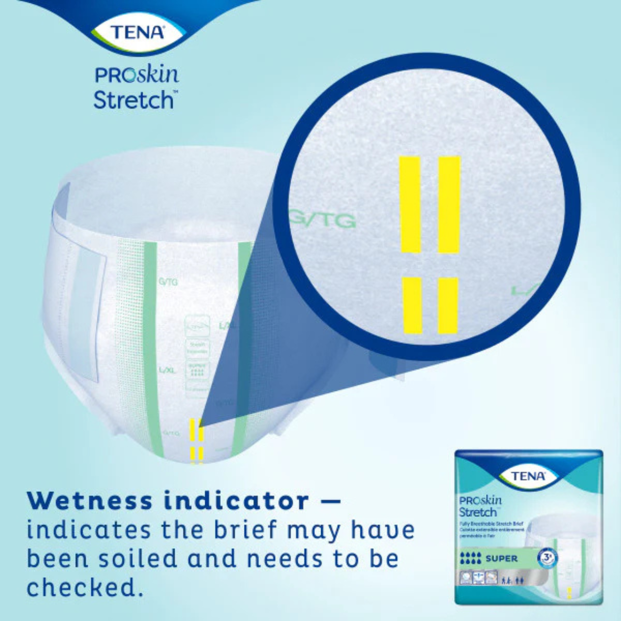 TENA ProSkin Stretch™ Super Brief d’Incontinence Bariatique